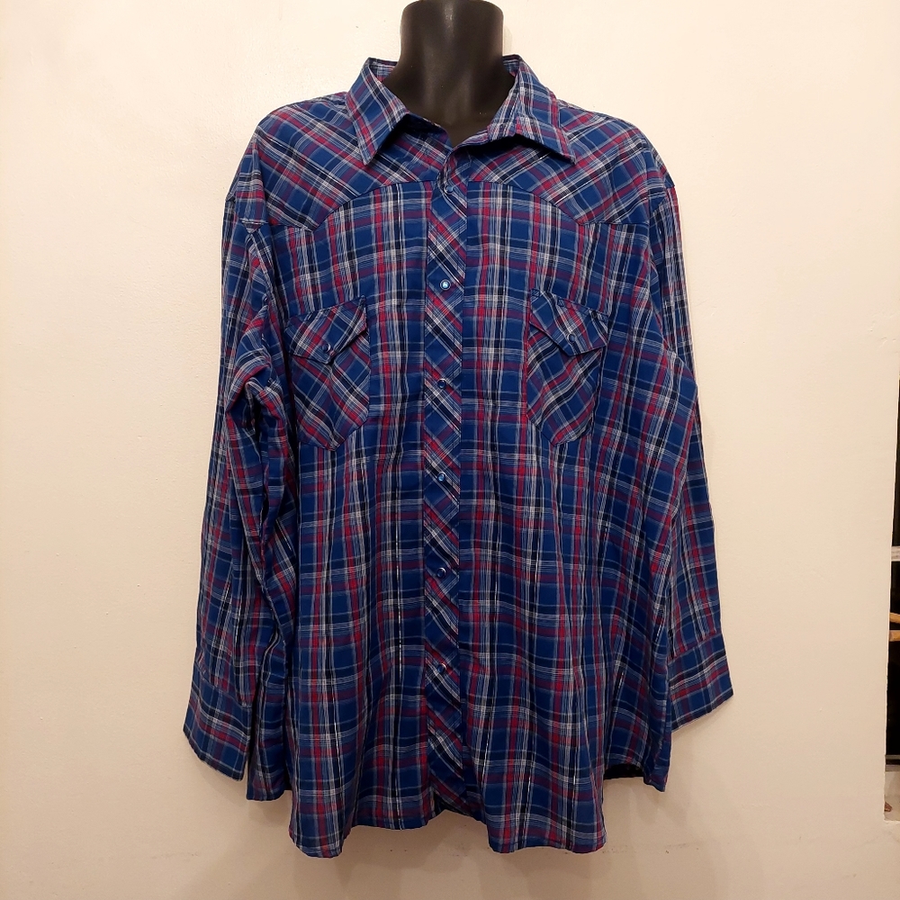 Western wrangler long sleeve  bottom down shirt